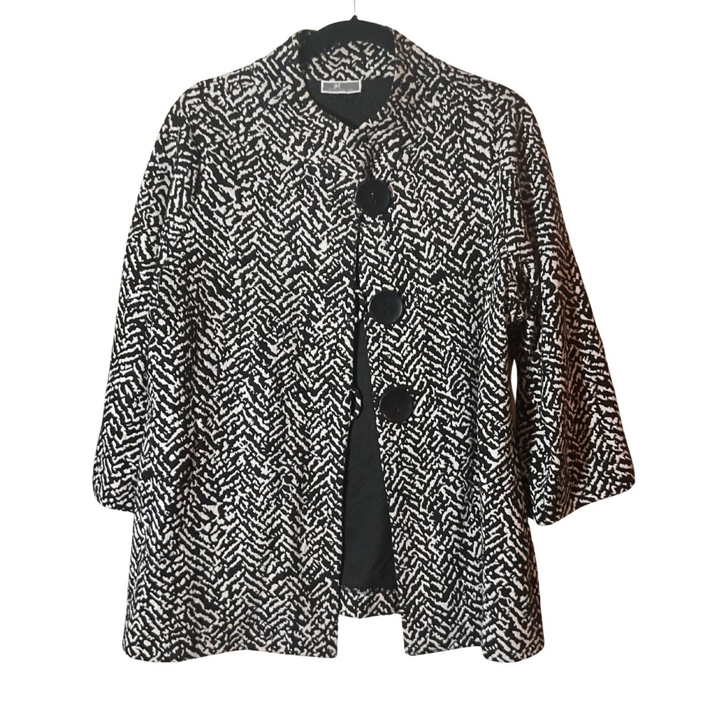 Women's JM Collection Black/White Jacket Size M